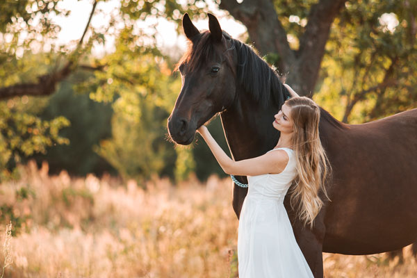 Fotoshooting auf der Weide